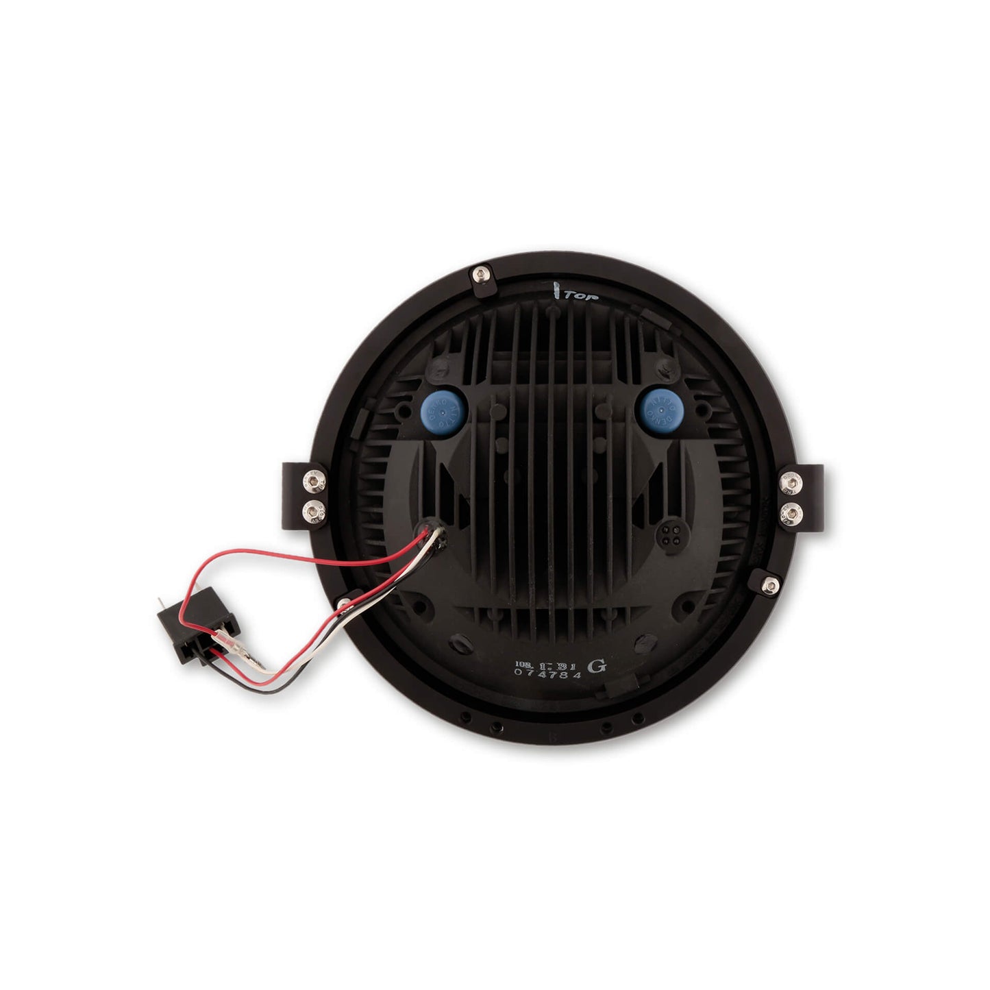 HIGHSIDER 7 Zoll LED-Hauptscheinwerfer FRAME-R1 Typ 8 schwarz seitliche Befestigung - Kama Bike Parts