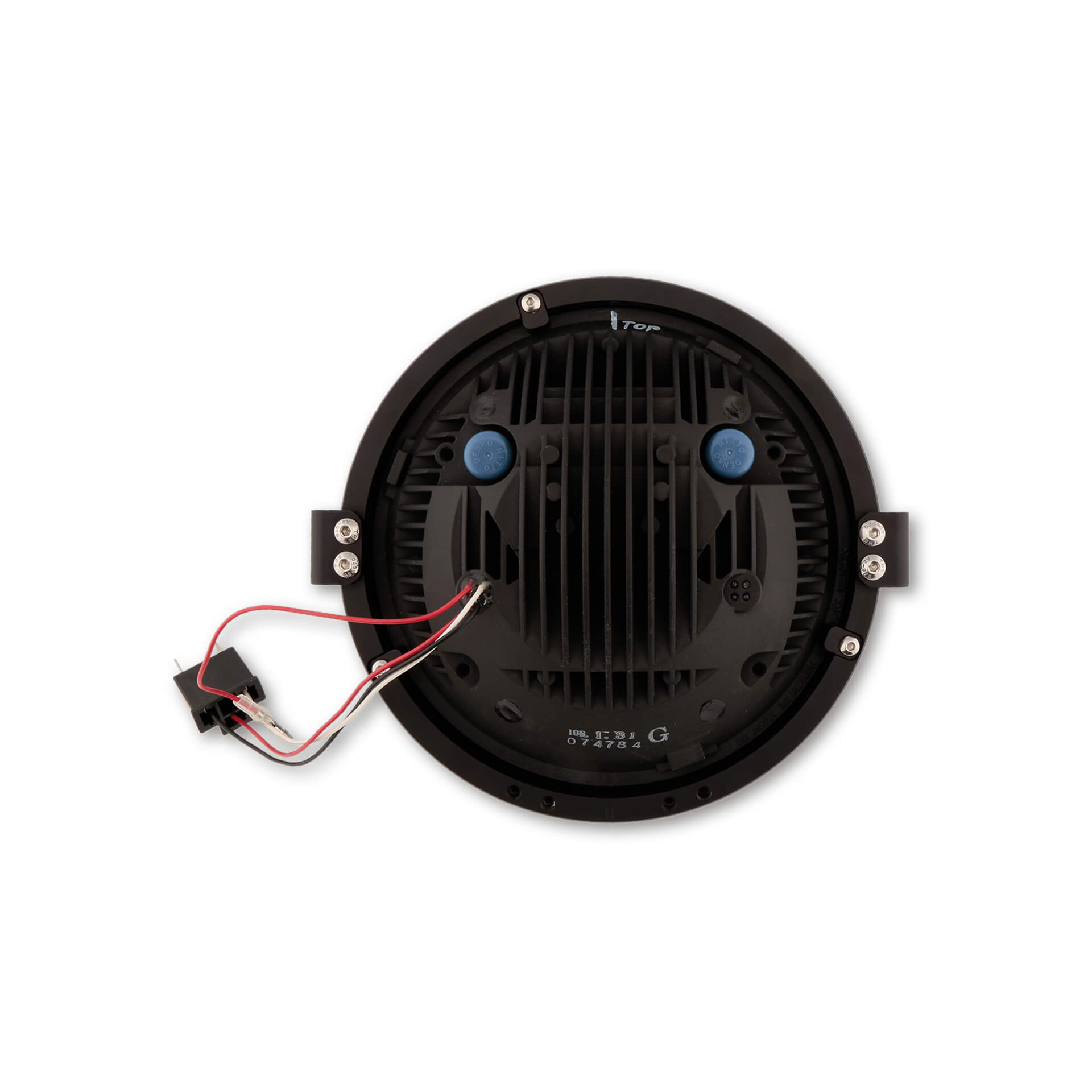 HIGHSIDER 7 Zoll LED-Hauptscheinwerfer FRAME-R1 Typ 8 schwarz seitliche Befestigung - Kama Bike Parts