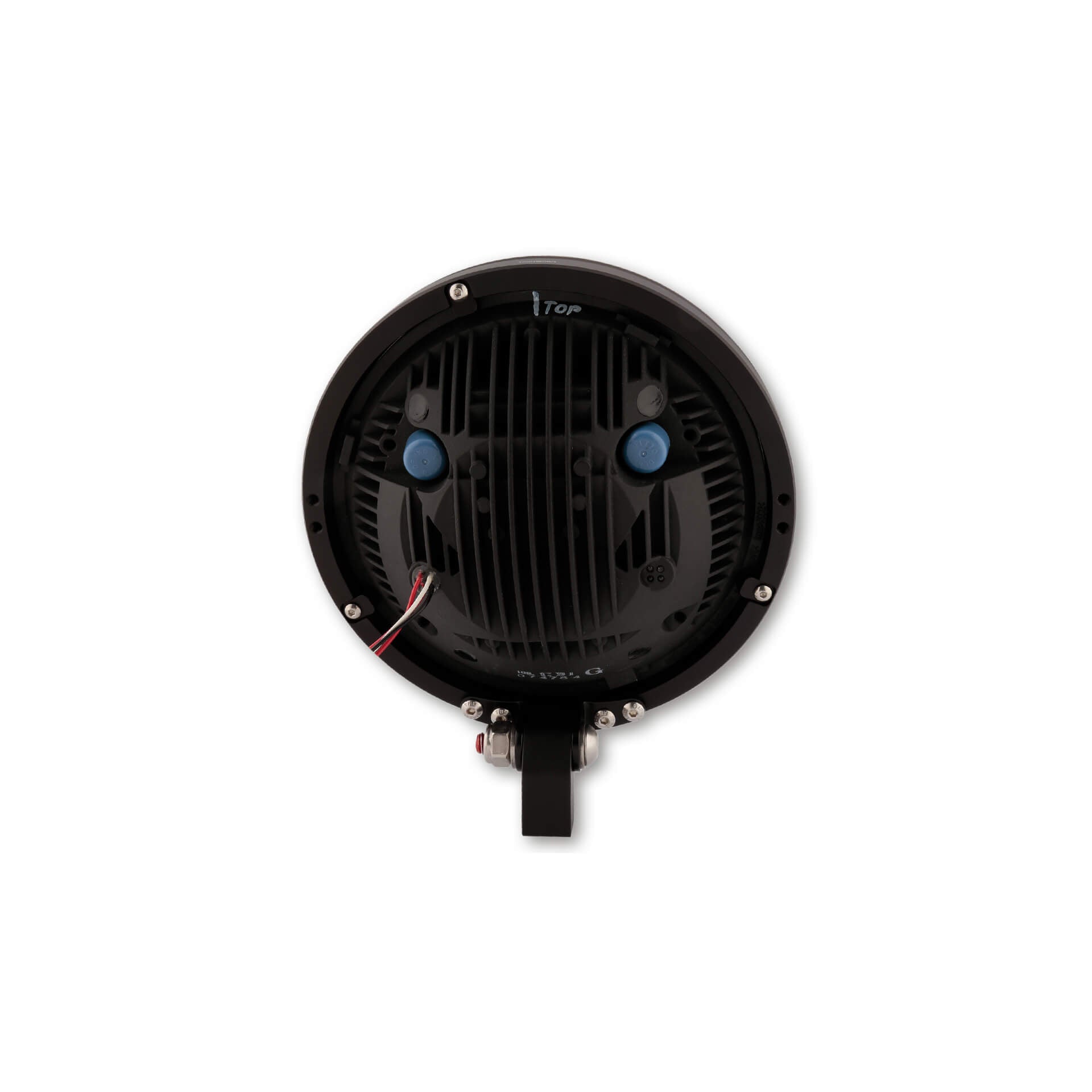 HIGHSIDER 7 Zoll LED-Hauptscheinwerfer FRAME-R1 Typ 8 schwarz untere Befestigung - Kama Bike Parts