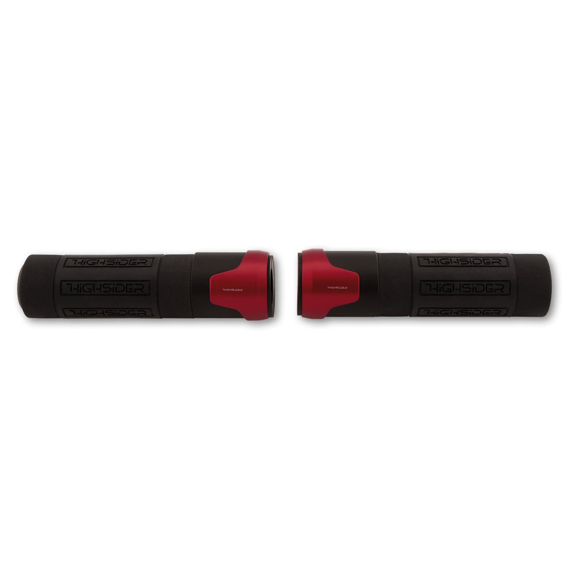 HIGHSIDER AKRON Lenkergriffe 7/8 Zoll (22,2 mm) 132 mm rot - Kama Bike Parts