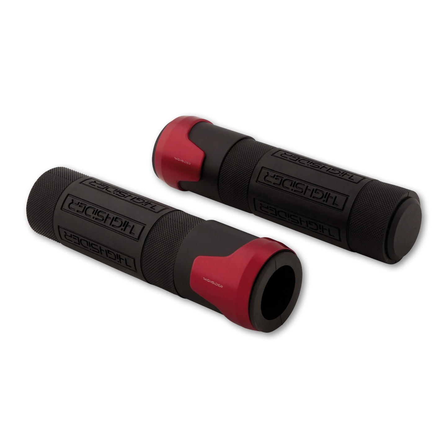 HIGHSIDER AKRON Lenkergriffe 7/8 Zoll (22,2 mm) 132 mm rot - Kama Bike Parts