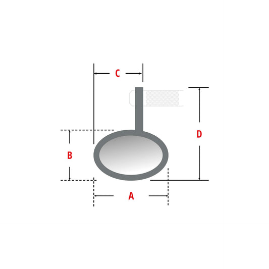 HIGHSIDER CLASSIC Lenkerendenspiegel - Kama Bike Parts