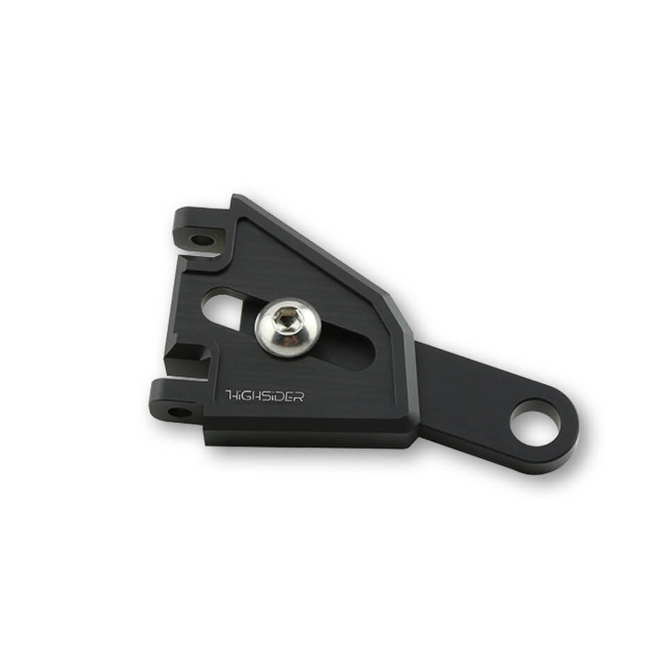 HIGHSIDER CNC Alu Lampenhalter EXTEND schwarz längenverstellbar - Kama Bike Parts