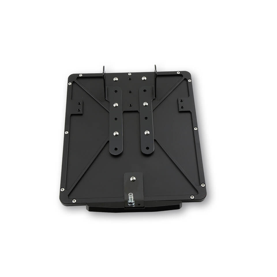 HIGHSIDER CNC Kennzeichen Halteplatte schwarz eloxiert - Kama Bike Parts