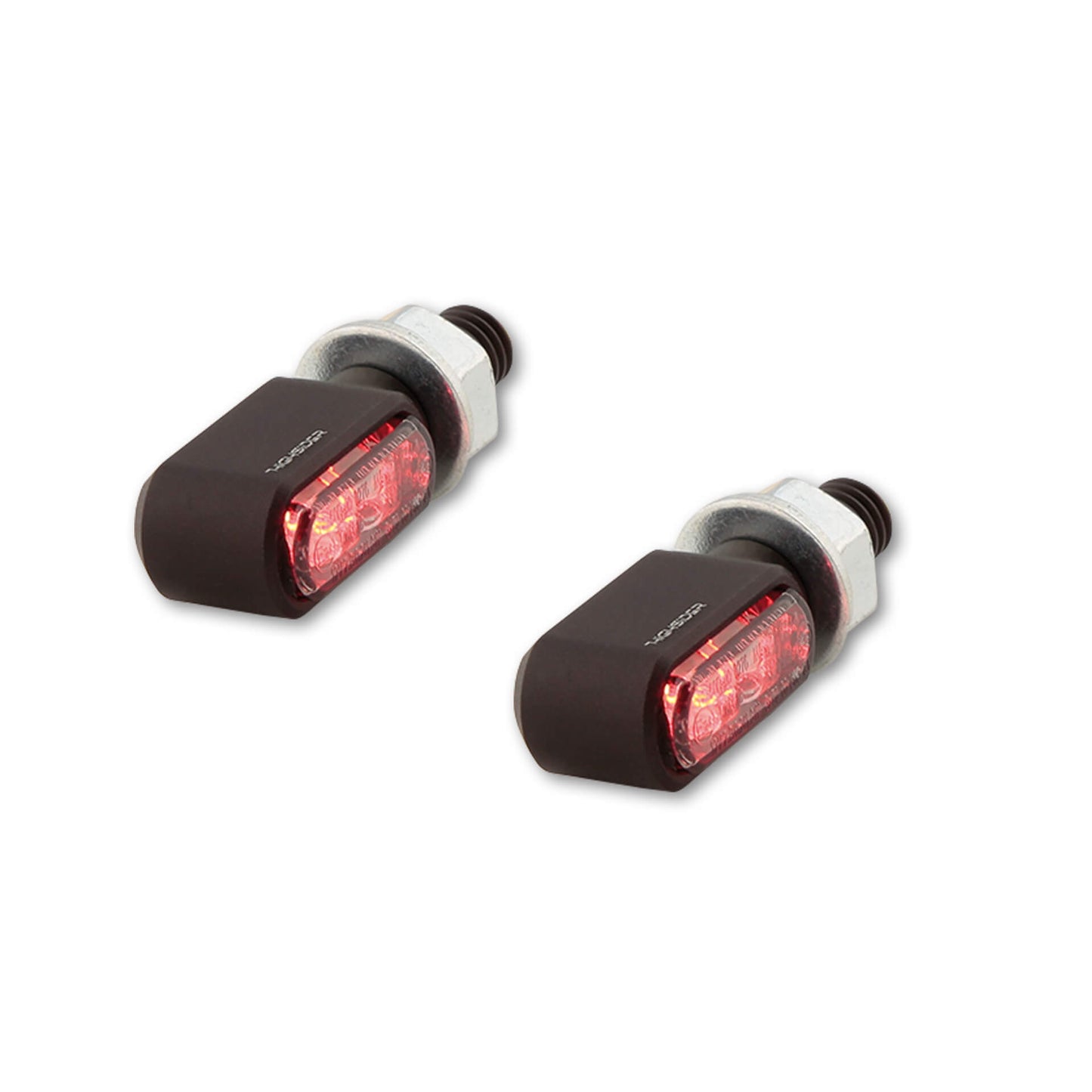 HIGHSIDER CNC LED Rück- Bremslicht Blinker LITTLE BRONX schwarz getönt. - Kama Bike Parts
