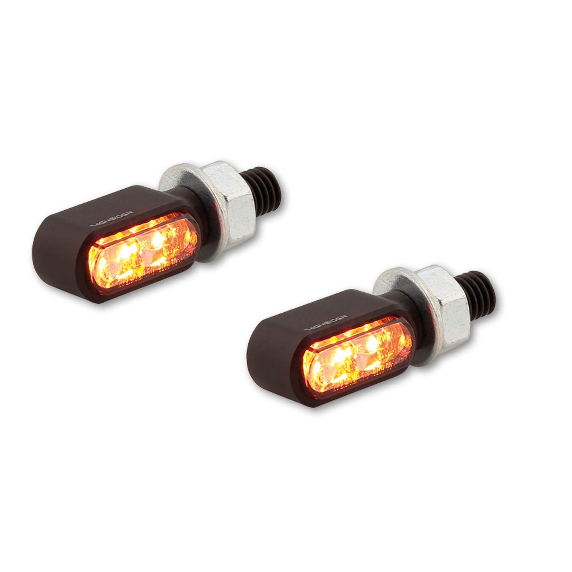HIGHSIDER CNC LED Rück- Bremslicht Blinker LITTLE BRONX schwarz getönt. - Kama Bike Parts