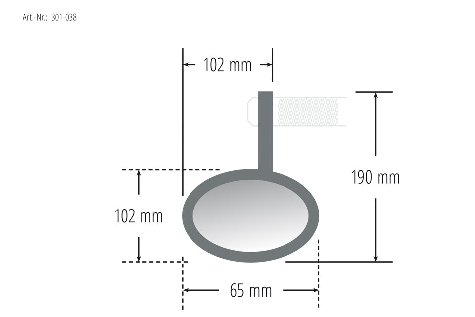 HIGHSIDER CONERO Lenkerendenspiegelmit LED Blinker - Kama Bike Parts