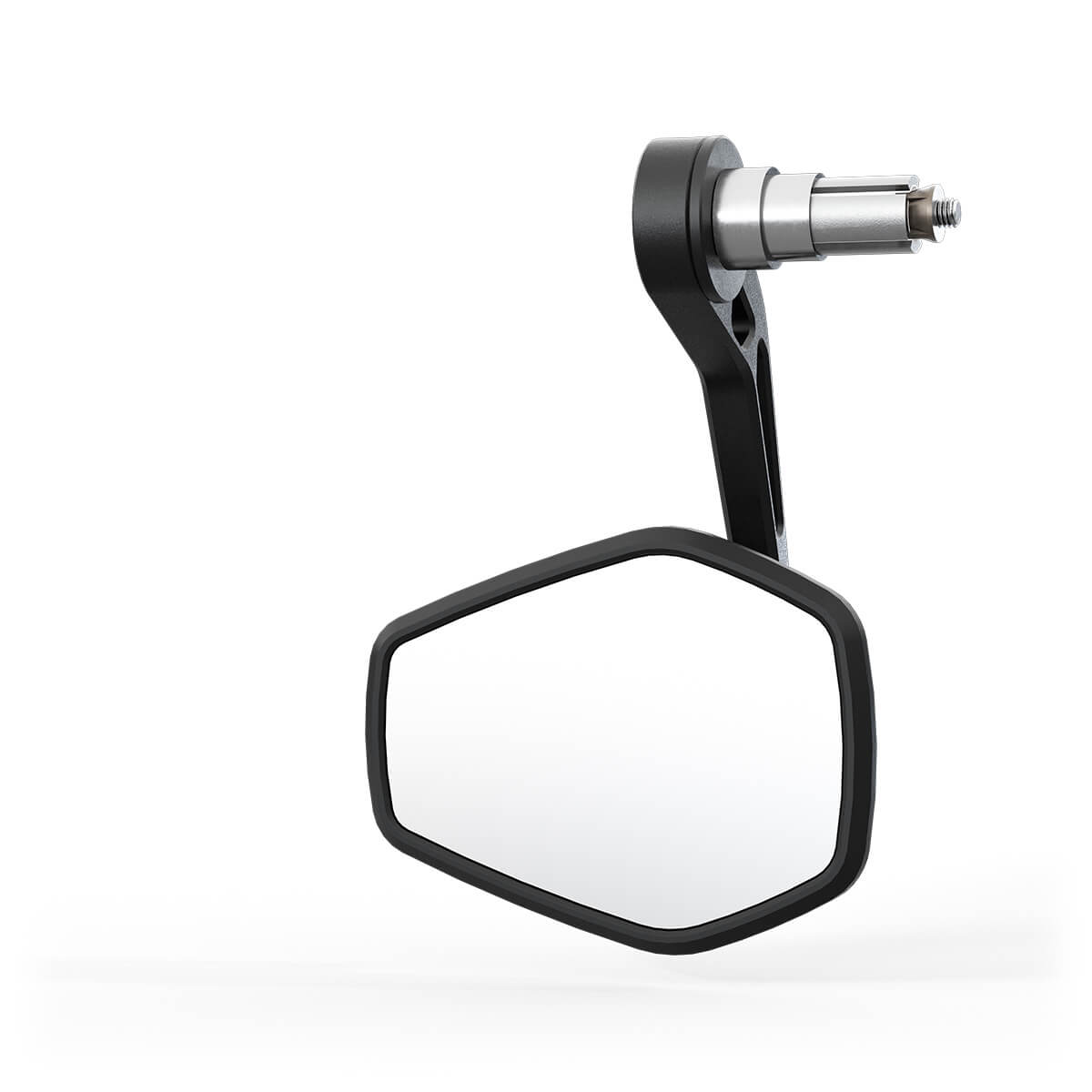 HIGHSIDER ESAGANO-RS EVO Lenkerendenspiegel schwarz für 1 und 7/8 Zoll E-geprüft Stück - Kama Bike Parts