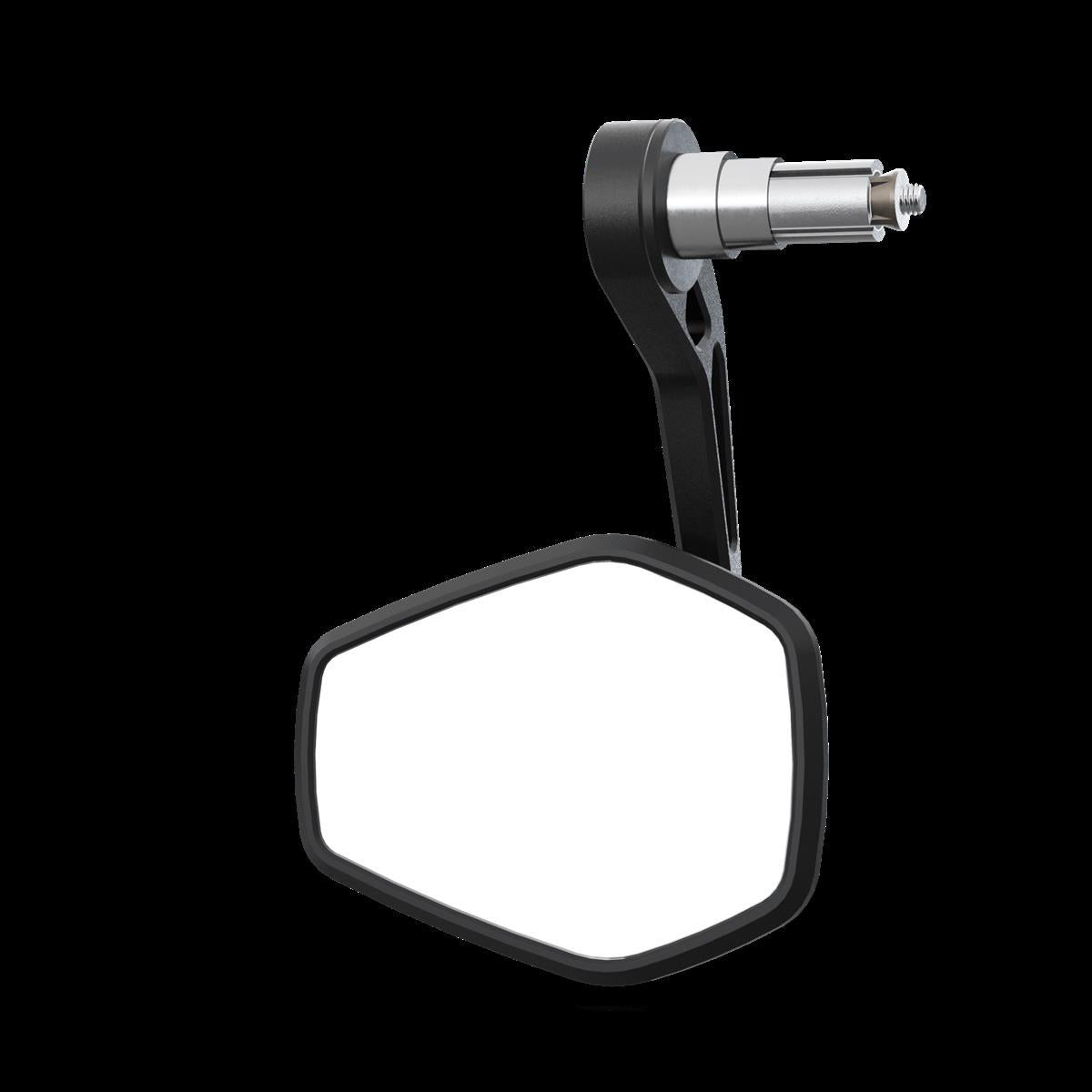 HIGHSIDER ESAGANO-RS EVO Lenkerendenspiegel schwarz für 1 und 7/8 Zoll E-geprüft Stück - Kama Bike Parts