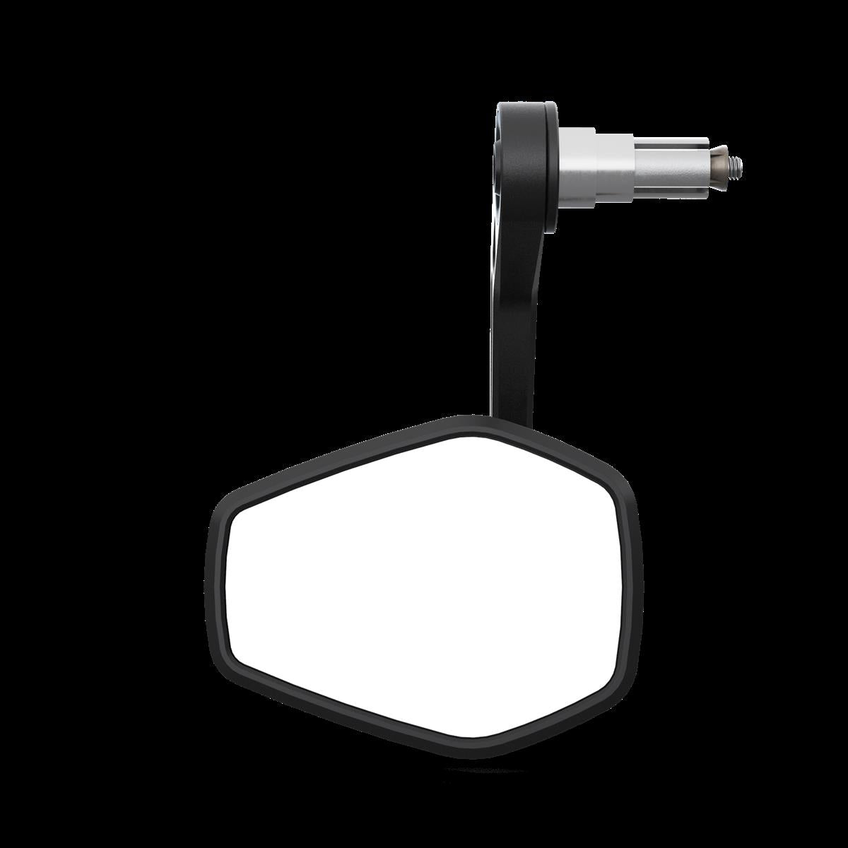 HIGHSIDER ESAGANO-RS EVO Lenkerendenspiegel schwarz für 1 und 7/8 Zoll E-geprüft Stück - Kama Bike Parts