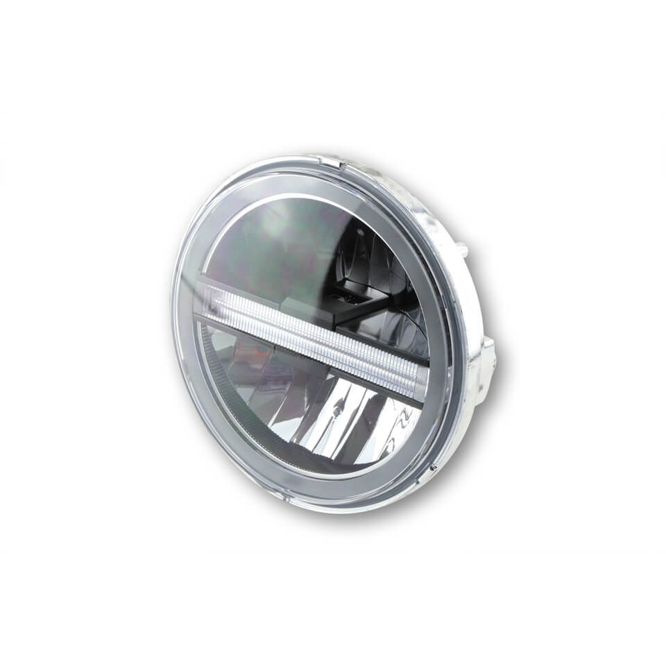 HIGHSIDER LED Hauptscheinwerfereinsatz TYP 6 mit TFL rund 5 3/4 Zoll - Kama Bike Parts