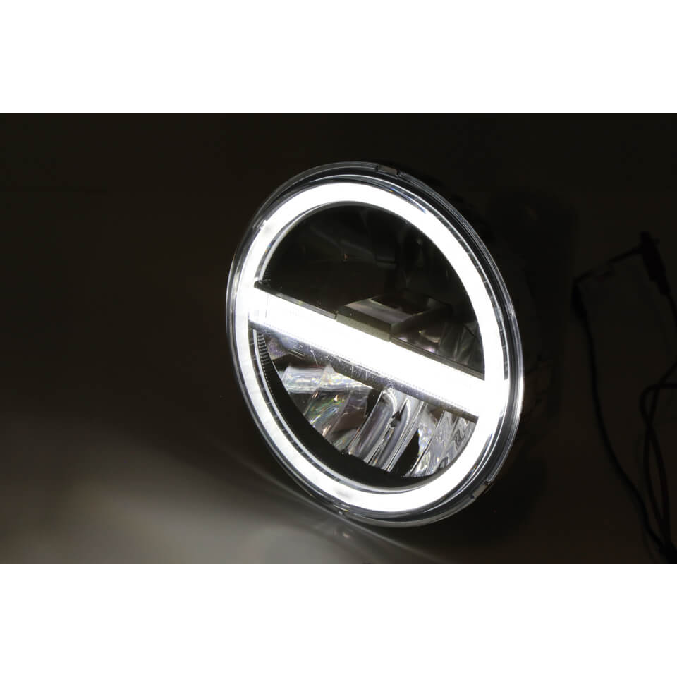 HIGHSIDER LED Hauptscheinwerfereinsatz TYP 6 mit TFL rund 5 3/4 Zoll - Kama Bike Parts