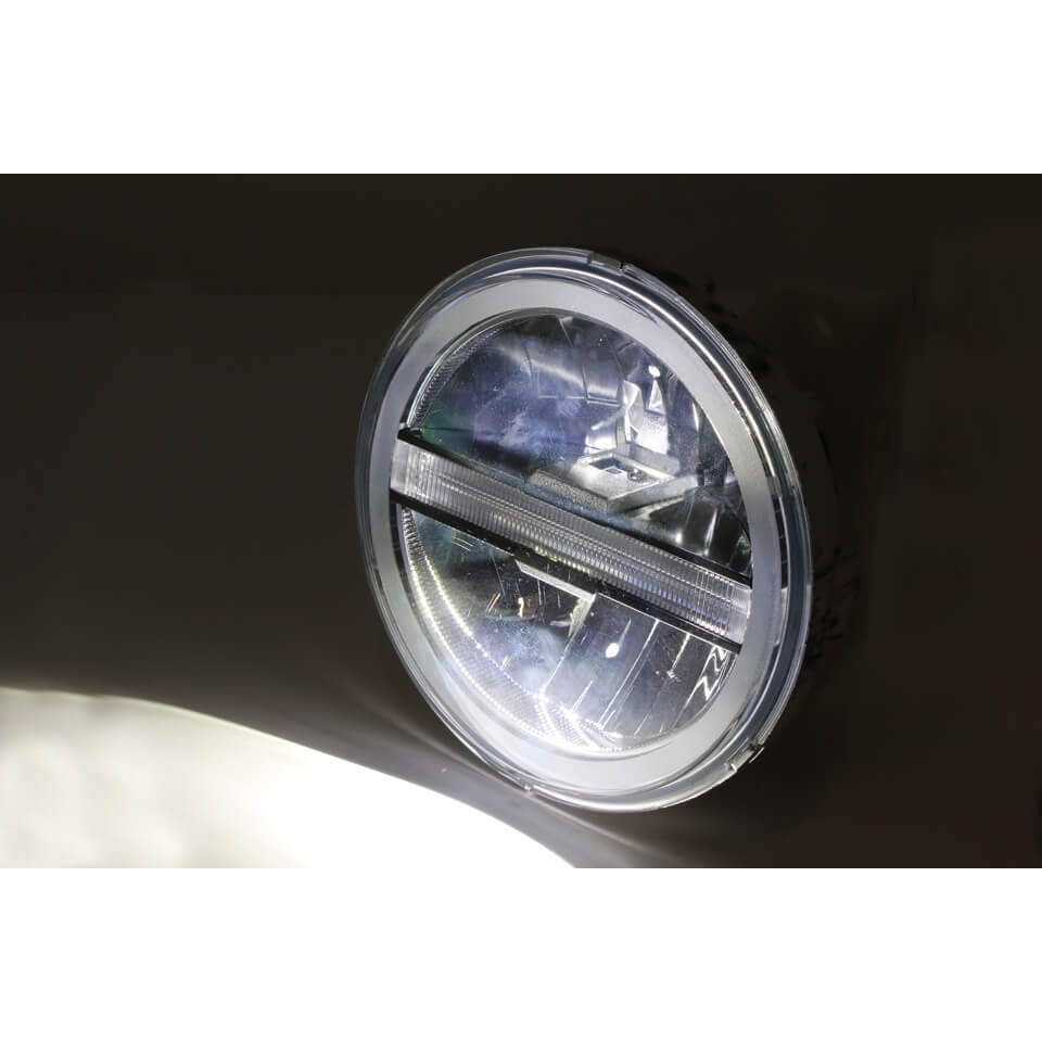 HIGHSIDER LED Hauptscheinwerfereinsatz TYP 6 mit TFL rund 5 3/4 Zoll - Kama Bike Parts
