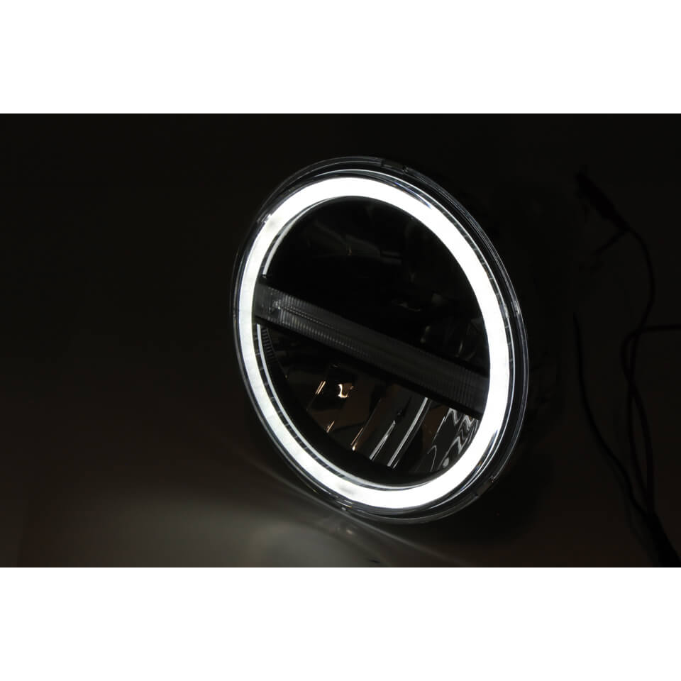 HIGHSIDER LED Hauptscheinwerfereinsatz TYP 6 mit TFL rund 5 3/4 Zoll - Kama Bike Parts