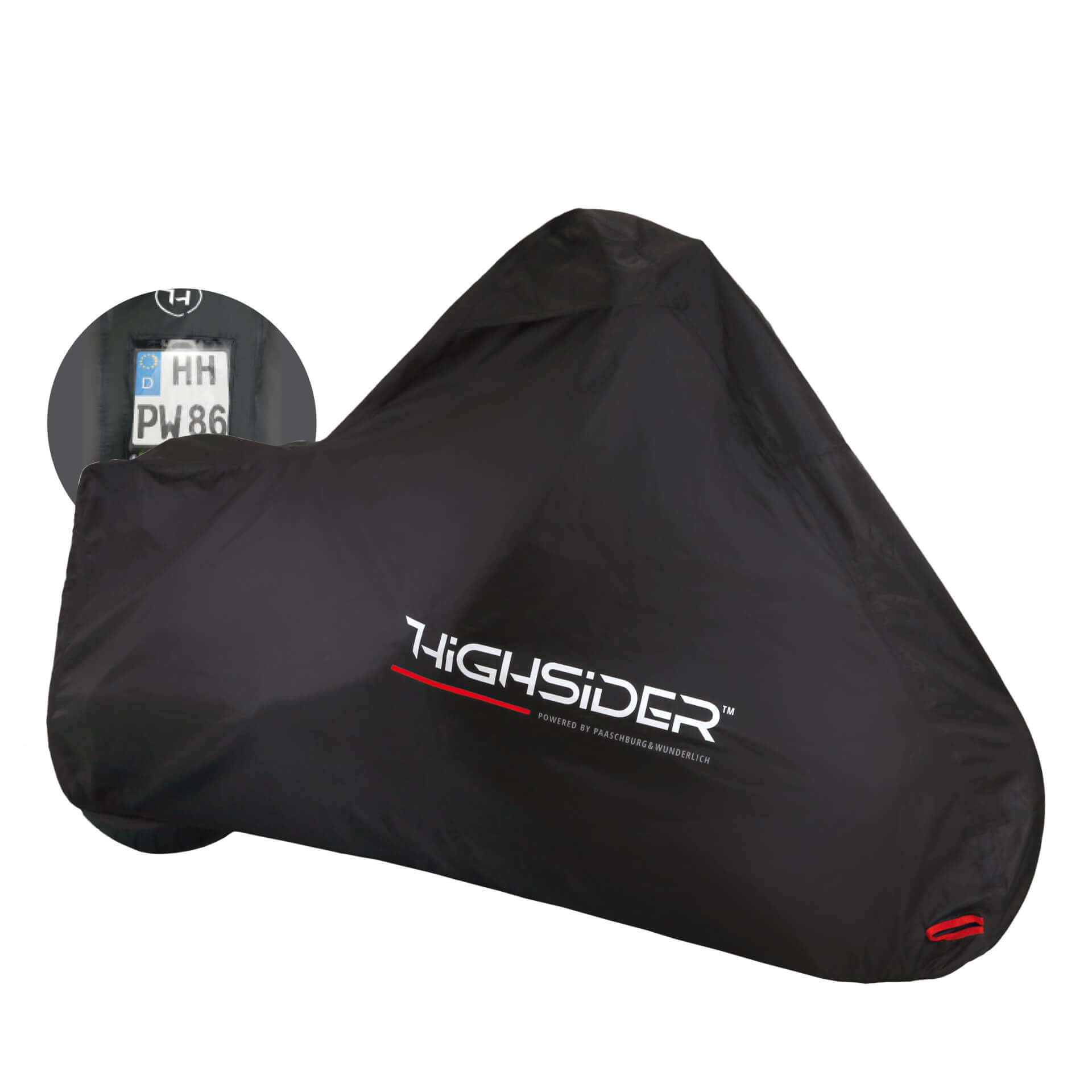 HIGHSIDER Motorrad/Roller Abdeckplane Outdoor-Plane Kennzeichenfenster Größe M - Kama Bike Parts