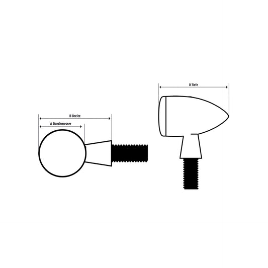 HIGHSIDER PROTON THREE LED Blinker - Kama Bike Parts