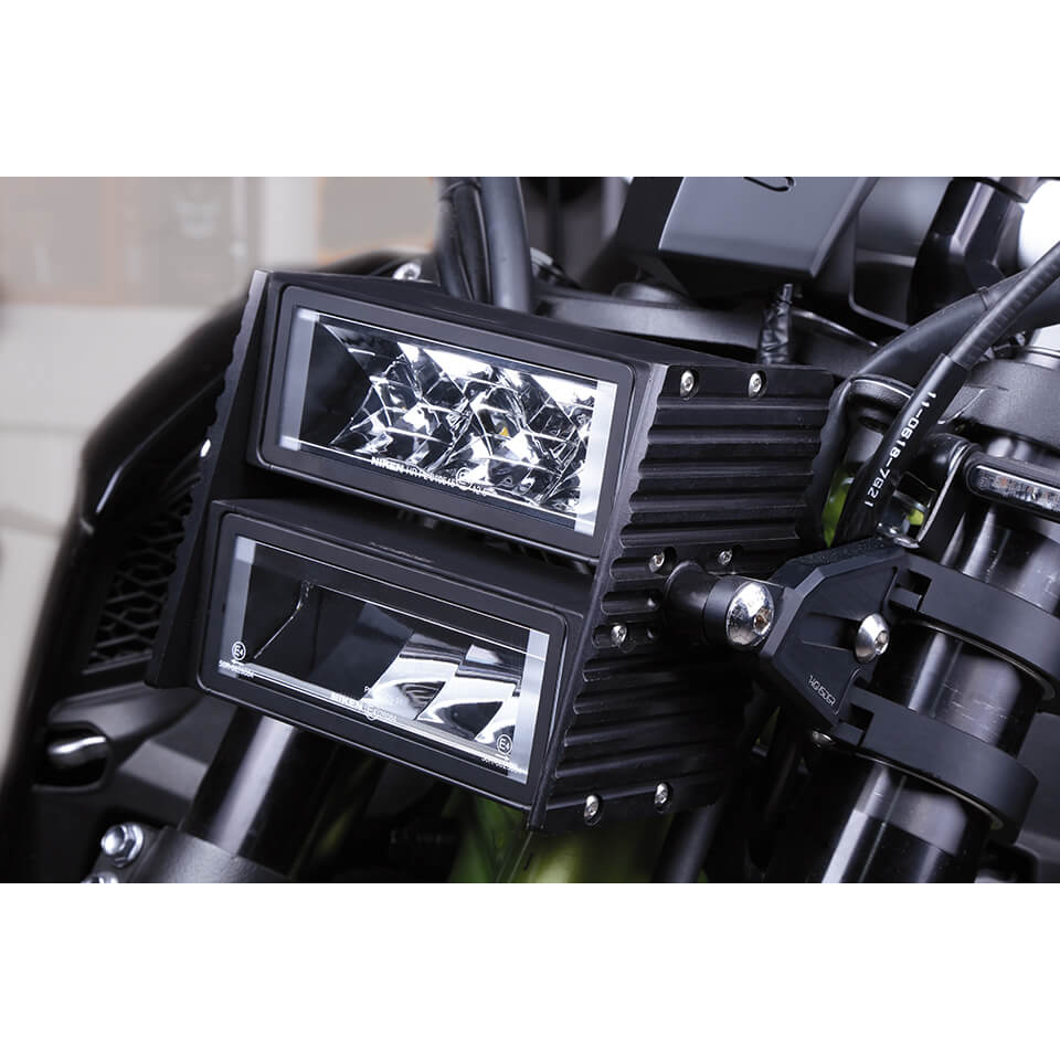 HIGHSIDER ULTIMATE LED Scheinwerfer mit HIGHSIDER WAVE-Halter - Kama Bike Parts
