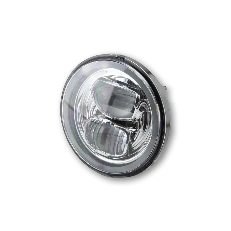 HIGHSIDER LED Hauptscheinwerfereinsatz TYP 7 mit Standlichtring rund 5 3/4 Zoll - Kama Bike Parts