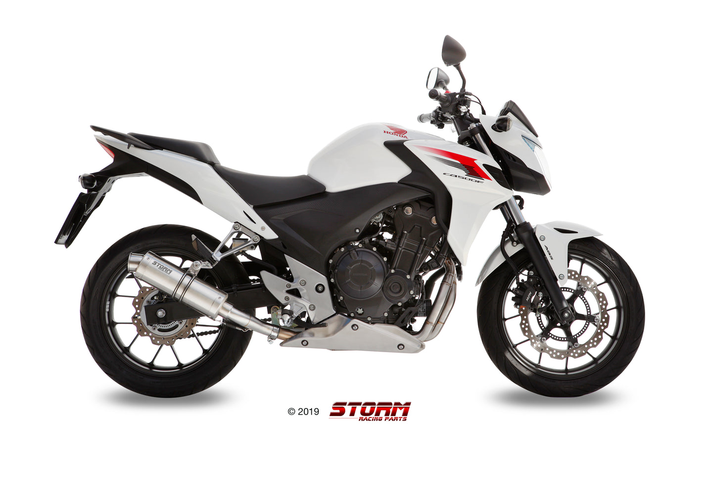 STORM GP Auspuff passend für Honda CB 500 F/ X CBR 500 R 2013-2015