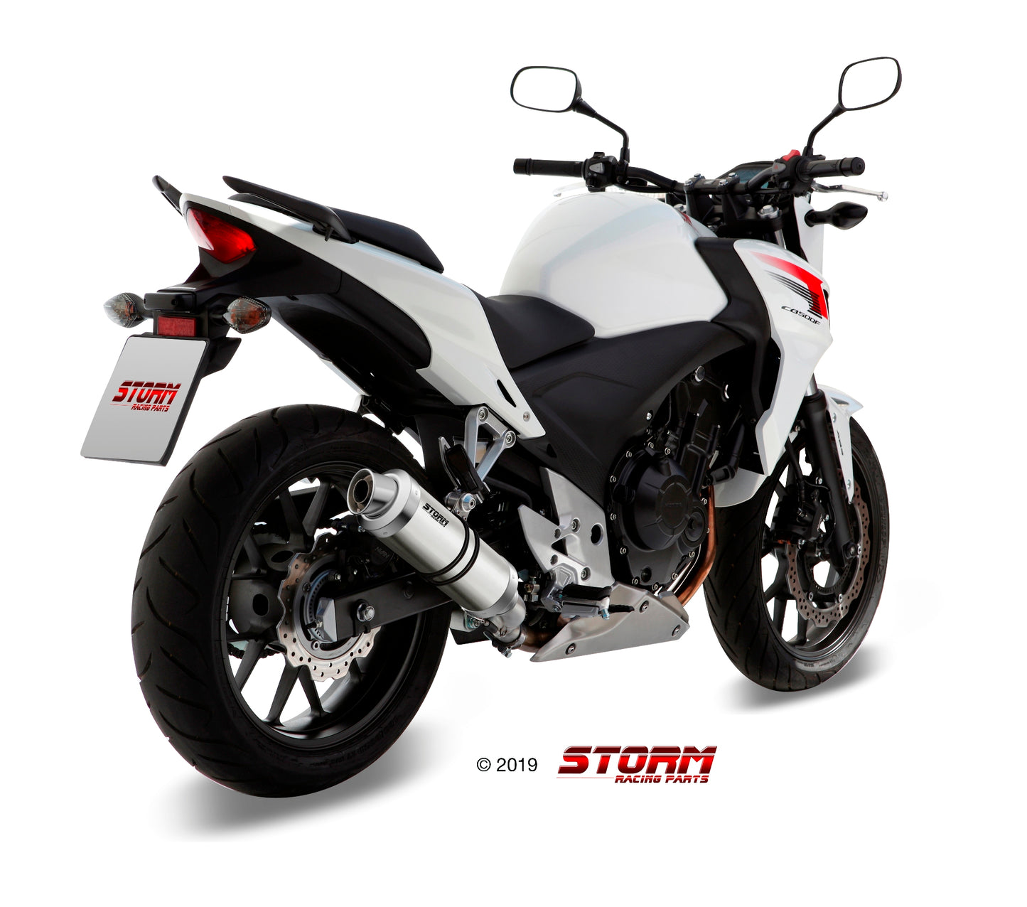 STORM GP Auspuff passend für Honda CB 500 F/ X CBR 500 R 2013-2015