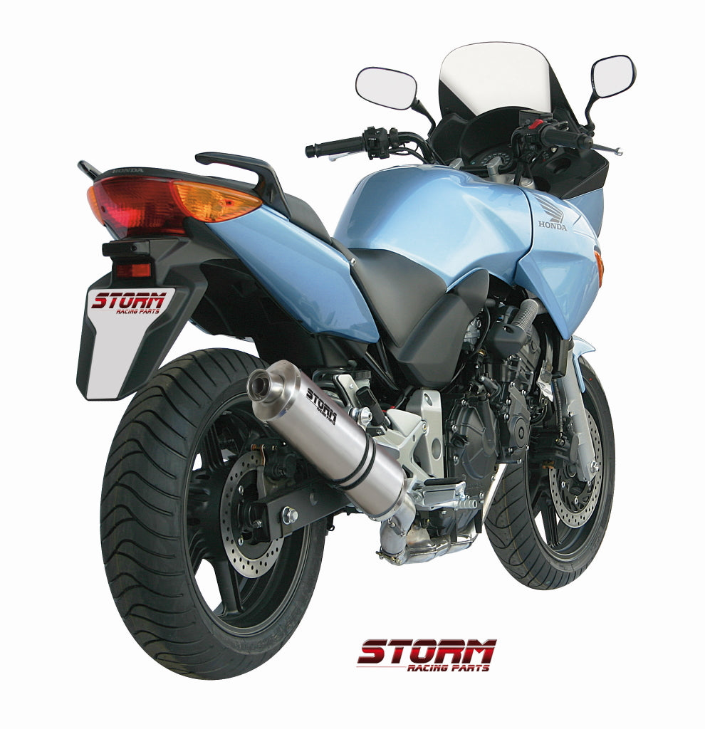 STORM OVAL Auspuff passend für Honda CBF 600 2004-2010