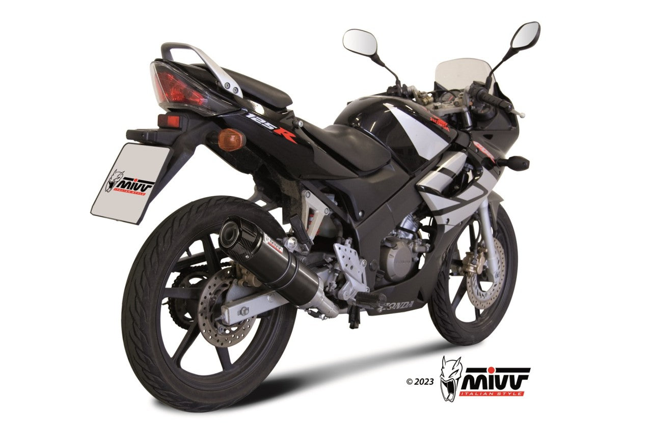 MIVV GP-C Auspuff Komplettanlage schwarz passend für HONDA CBR 125 R 2004-2010