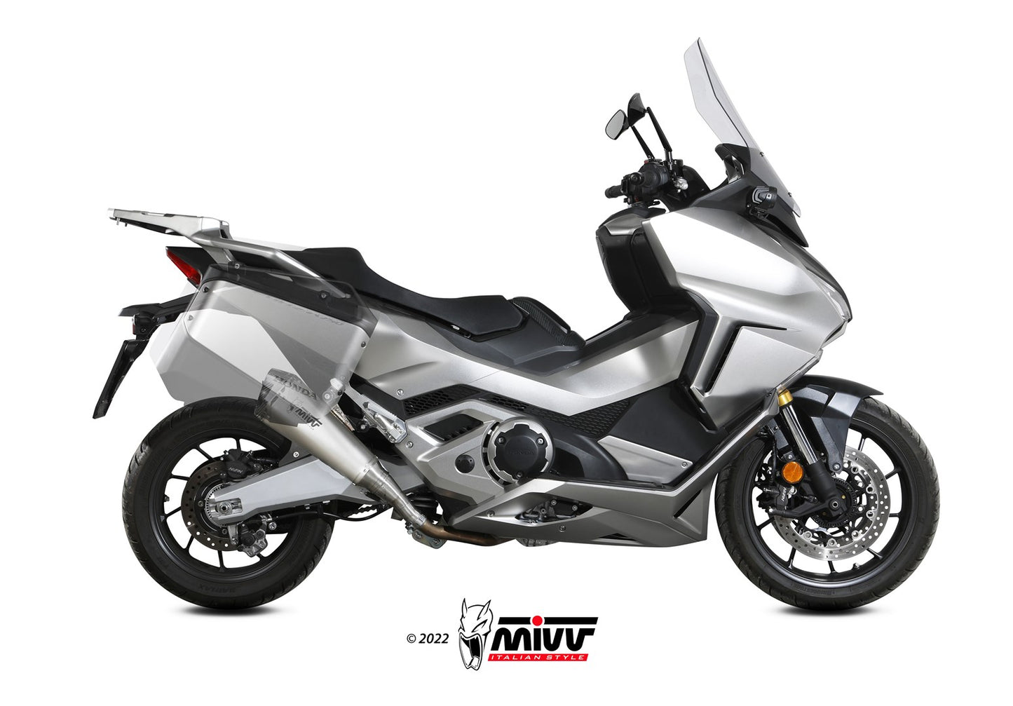 MIVV Delta Race Auspuff Edelstahl passend für HONDA FORZA 750 2021-2026