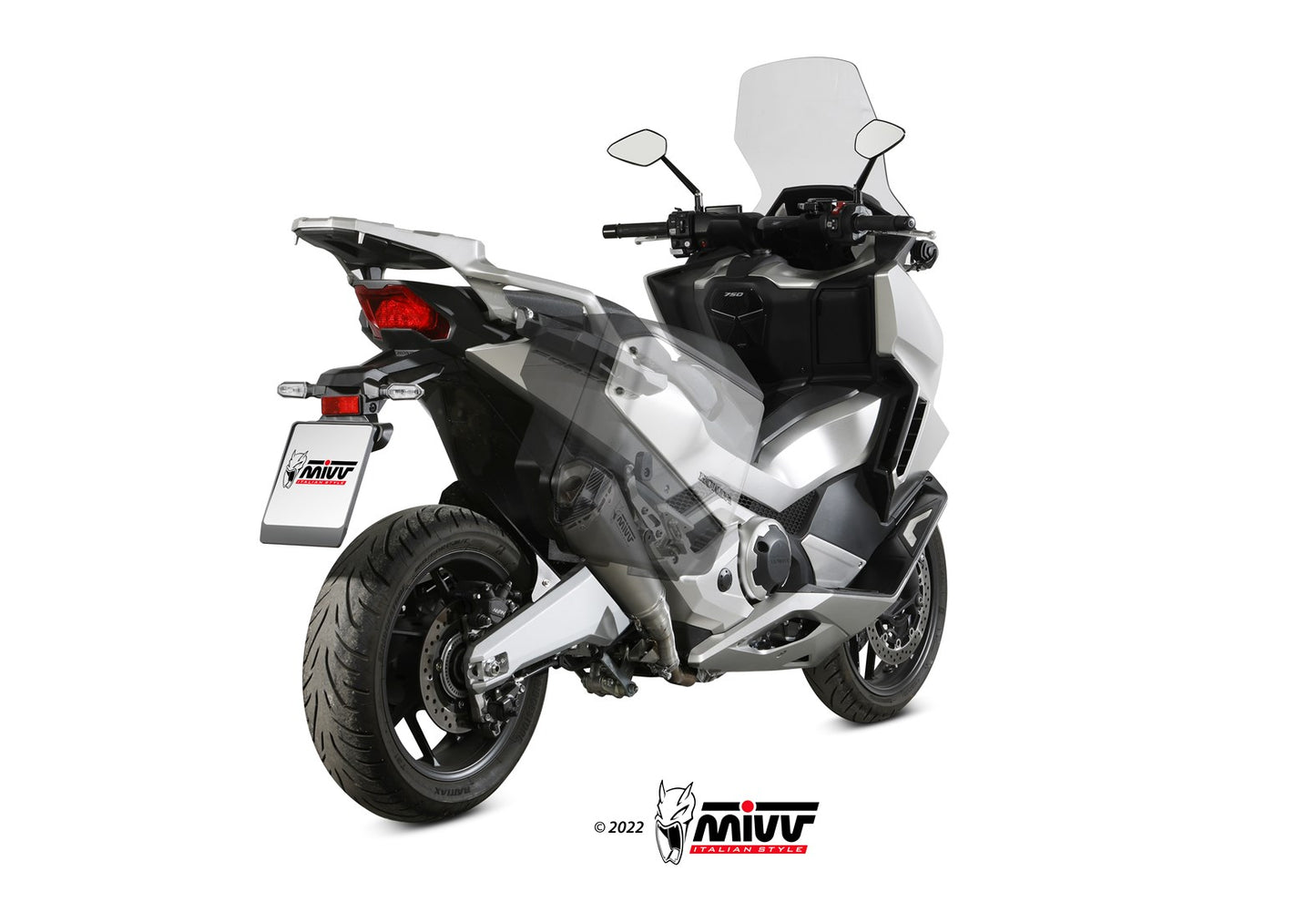MIVV Delta Race Auspuff Edelstahl passend für HONDA FORZA 750 2021-2026