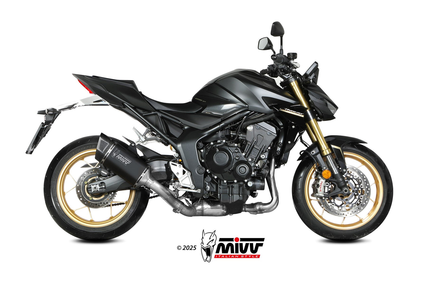 MIVV SR-1 Auspuff Titan schwarz passend für HONDA CB 1000 HORNET / SP 2025-2026