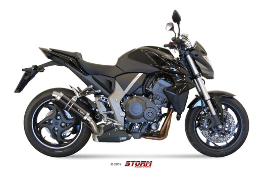 STORM GP Auspuff schwarz passend für Honda CB 1000 R 2008-2016