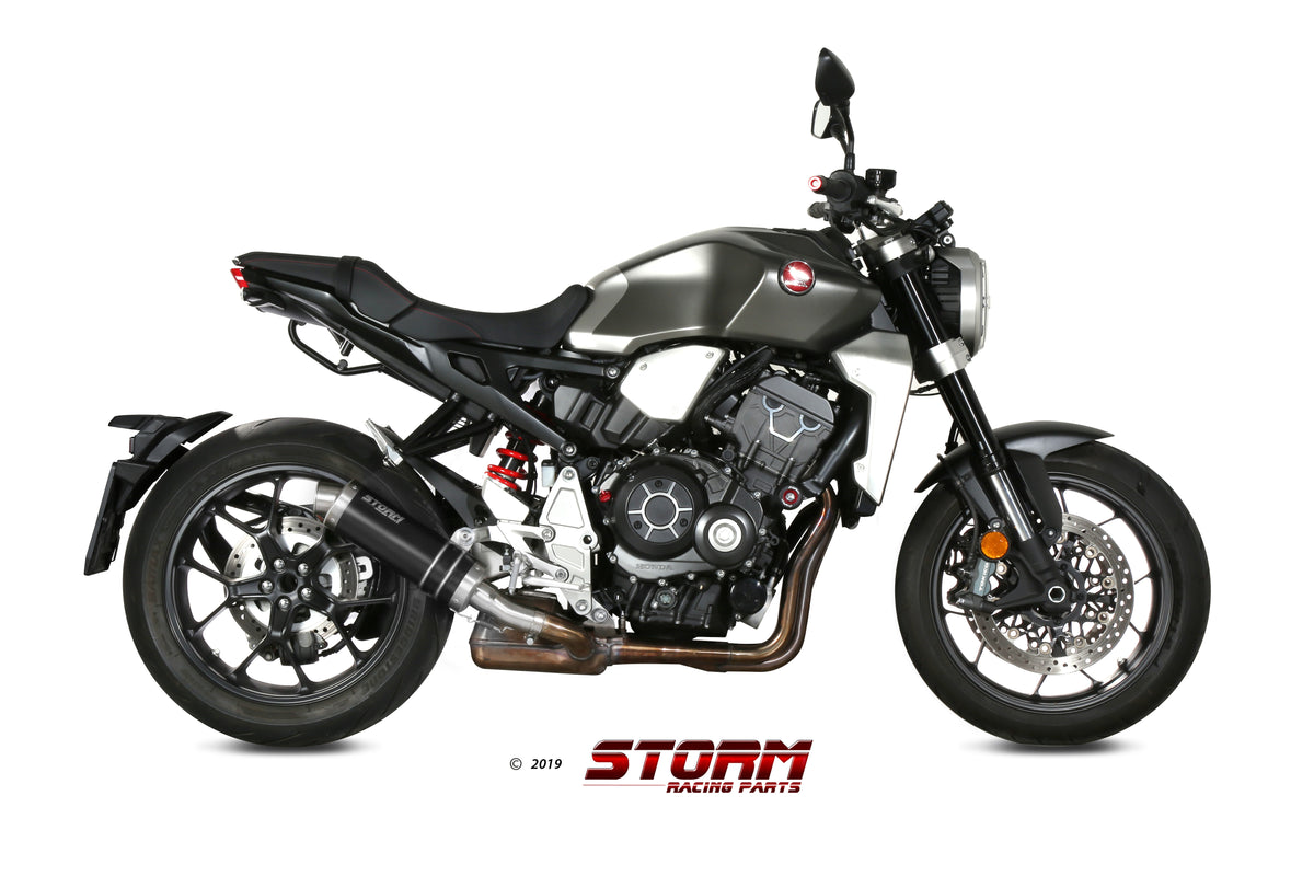 STORM GP Auspuff schwarz passend für HONDA CB 1000 R 2018-2024