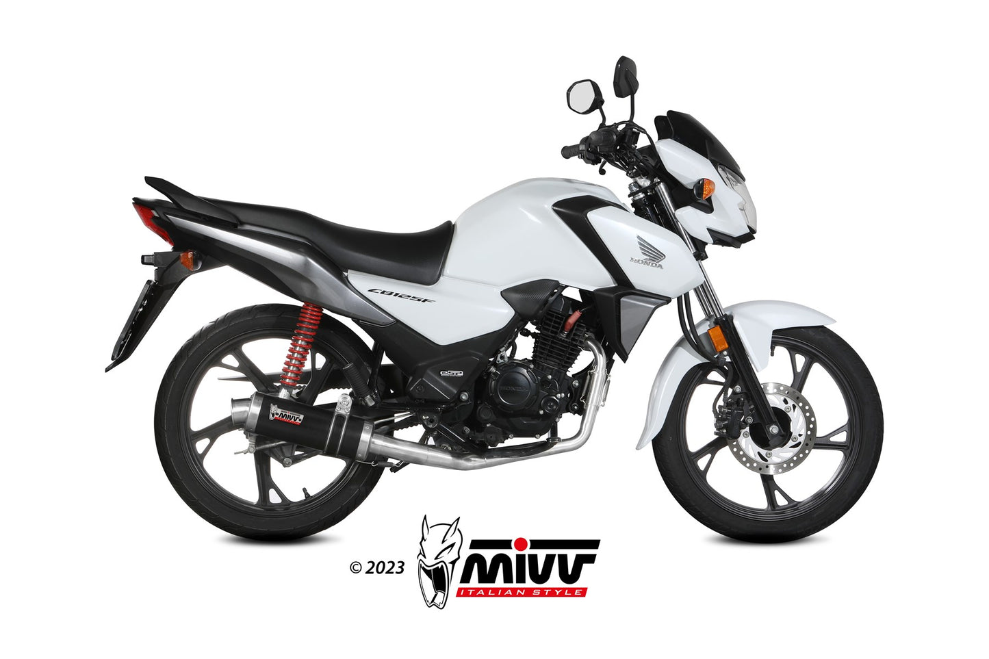 MIVV GP Auspuff Komplettanlage schwarz passend für HONDA CB 125 F 2021-2024