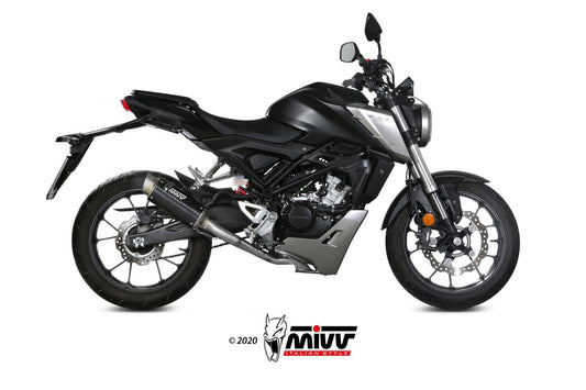 MIVV GPpro Auspuff schwarz passend für Honda CB 125 R 2018-2020