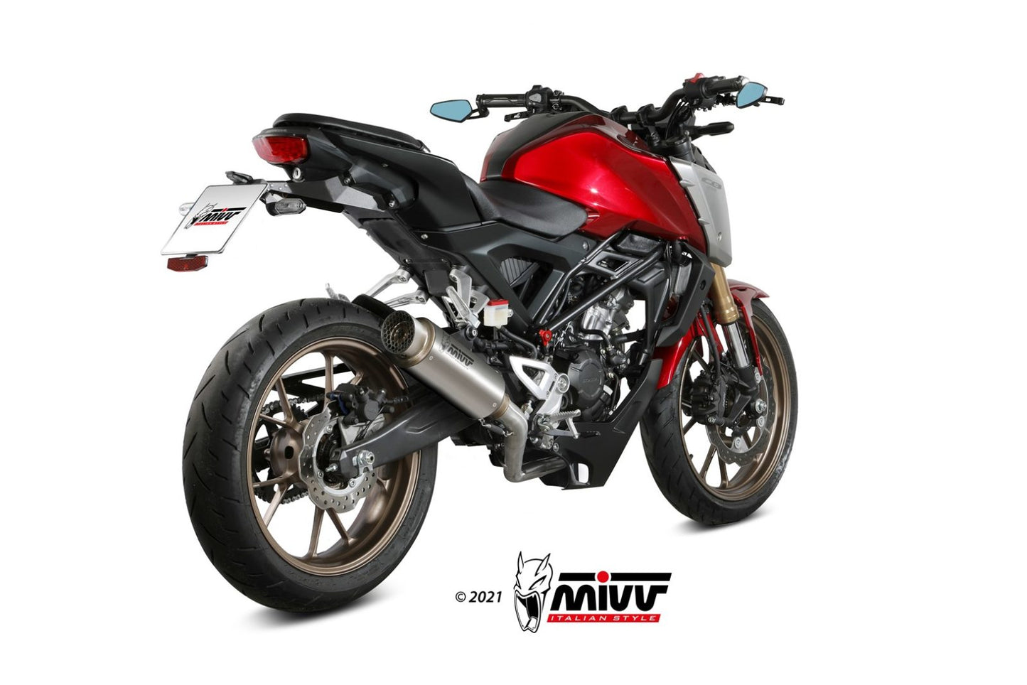 MIVV GPPro Auspuff Komplettanlage Titan passend für Honda CB 125 R 2021-2024