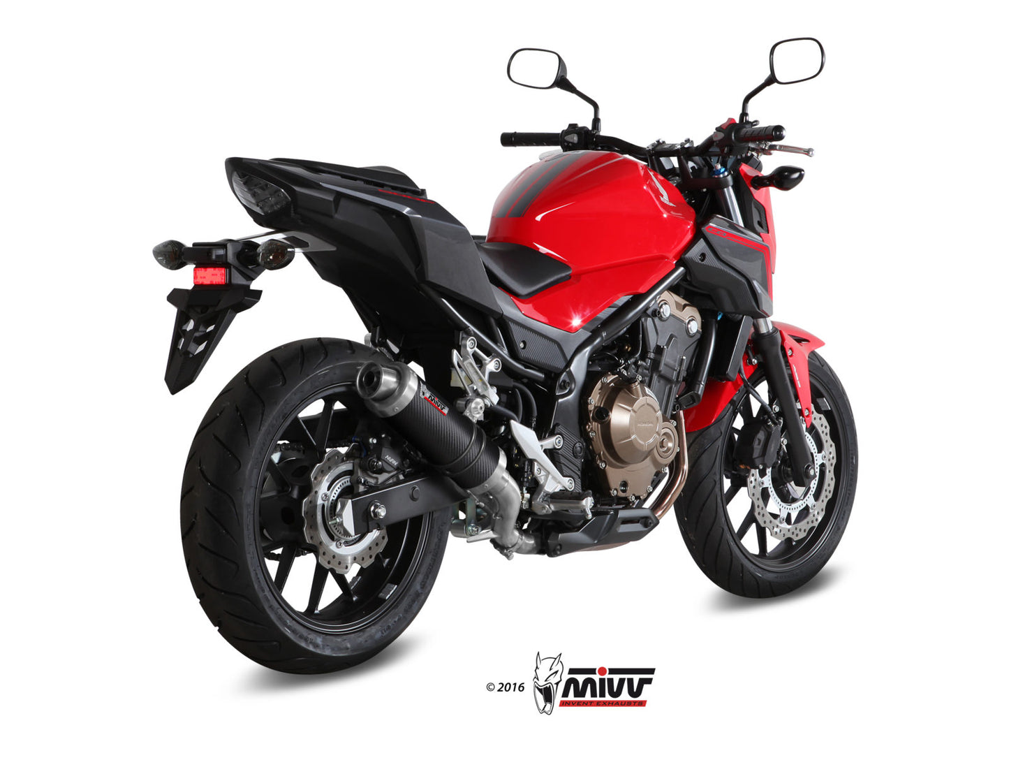 MIVV GP Auspuff Carbon passend für Honda CB 500 F 16-17