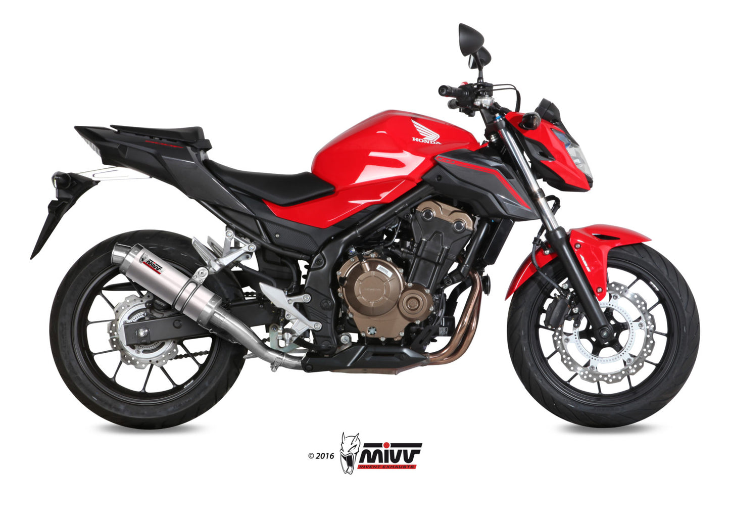 MIVV GP Auspuff Carbon passend für Honda CB 500 F 16-17
