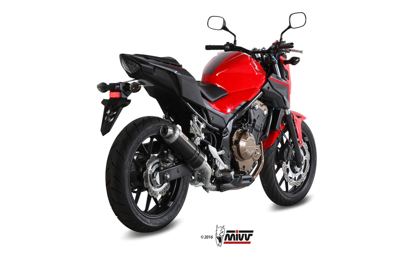 MIVV GP Auspuff schwarz passend für Honda CB 500 F 2016-2018