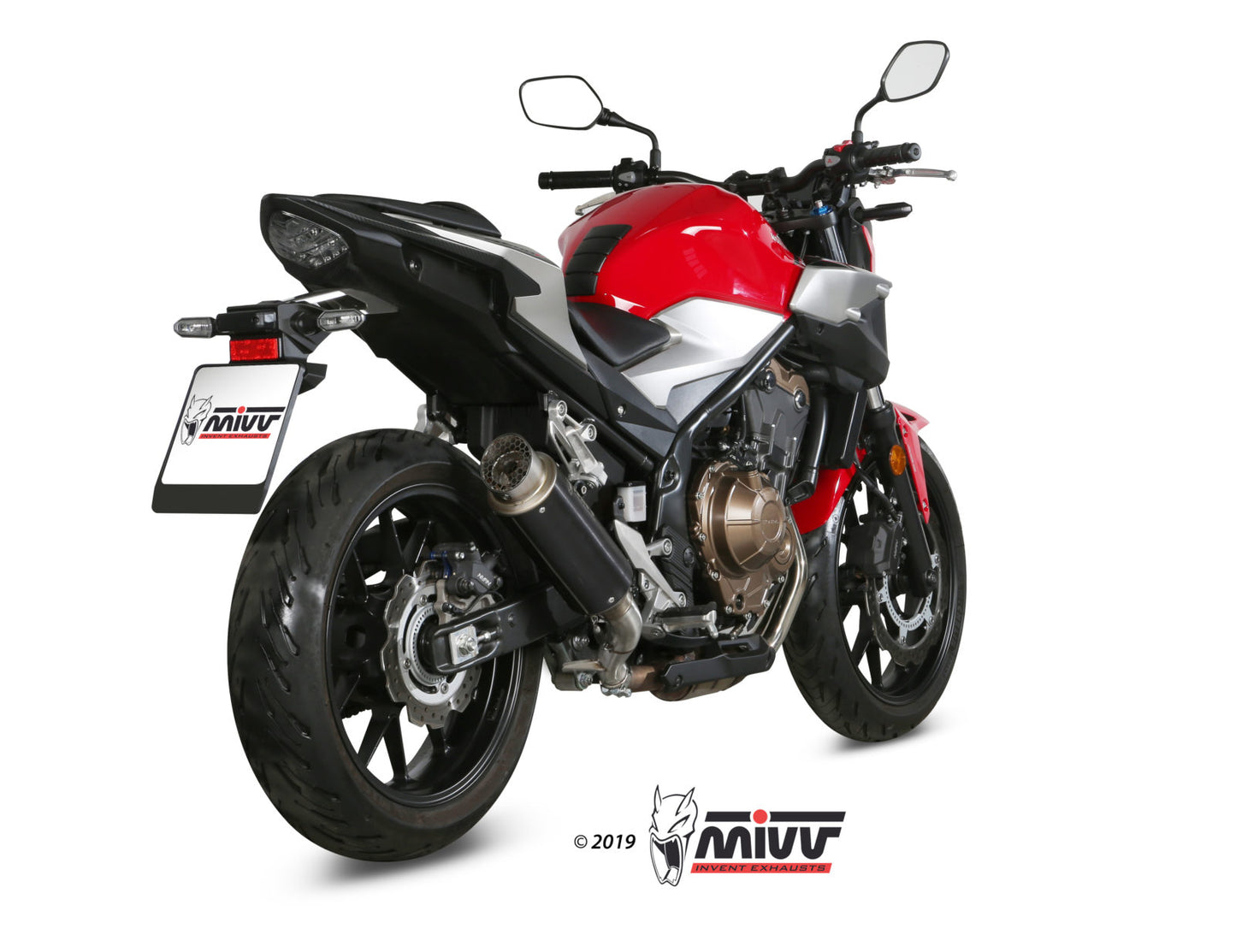 MIVV GPpro Auspuff schwarz passend für HONDA CB 500 F 2019-2024