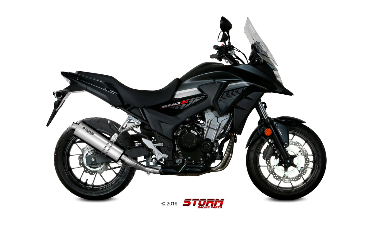 STORM OVAL Auspuff passend für HONDA CB 500 X 2017-2022