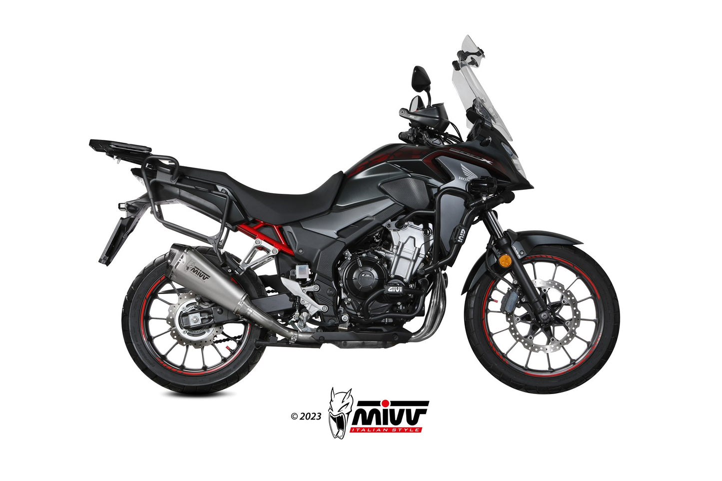 MIVV Delta Race Auspuff Edelstahl passend für HONDA CB 500 X 2021-2024