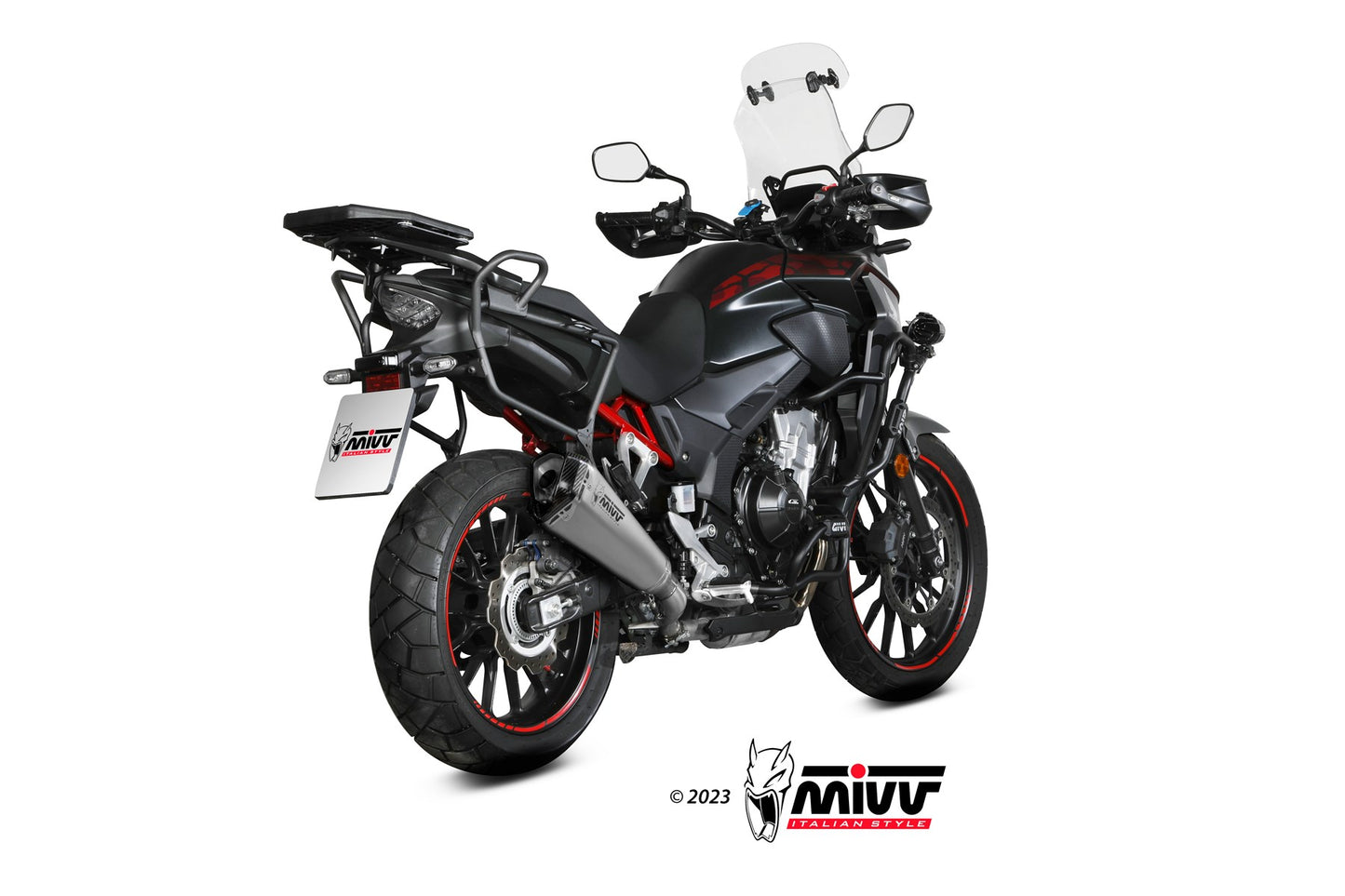 MIVV Delta Race Auspuff Edelstahl passend für HONDA CB 500 X 2021-2024