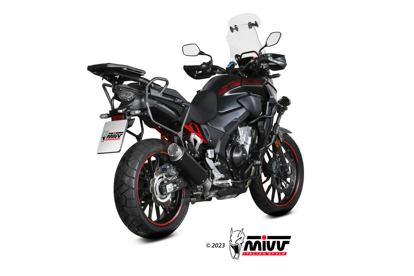 MIVV GPpro Auspuff schwarz passend für HONDA CB 500 X 2021-2024