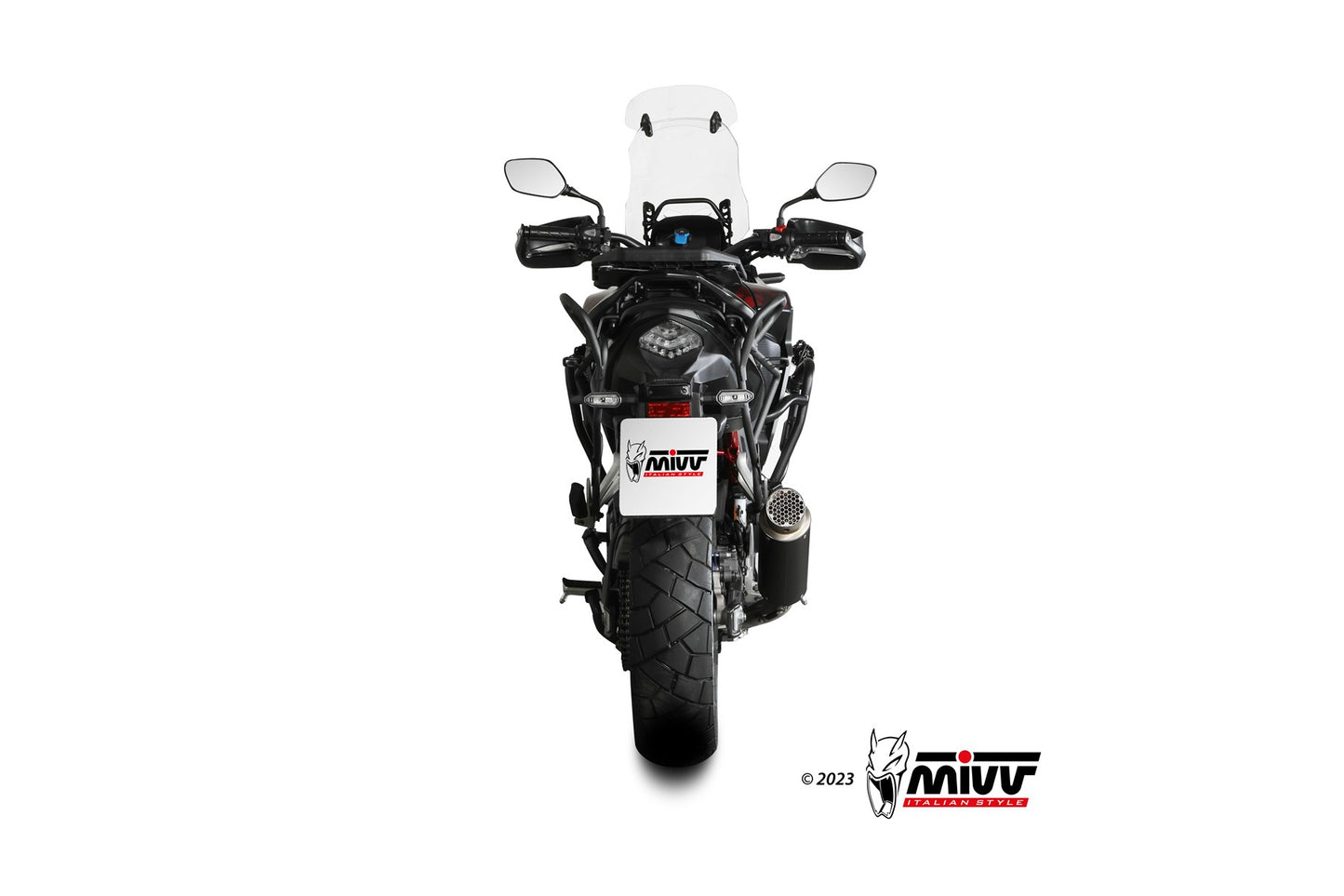 MIVV GPpro Auspuff schwarz passend für HONDA CB 500 X 2021-2024