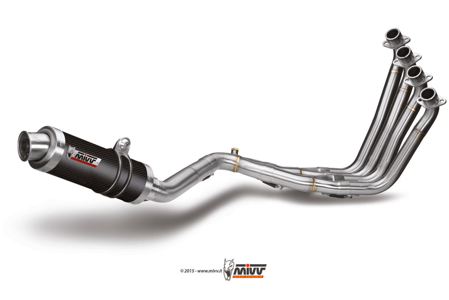 MIVV GP Auspuff Carbon passend für Honda CBF 650 F 14-18