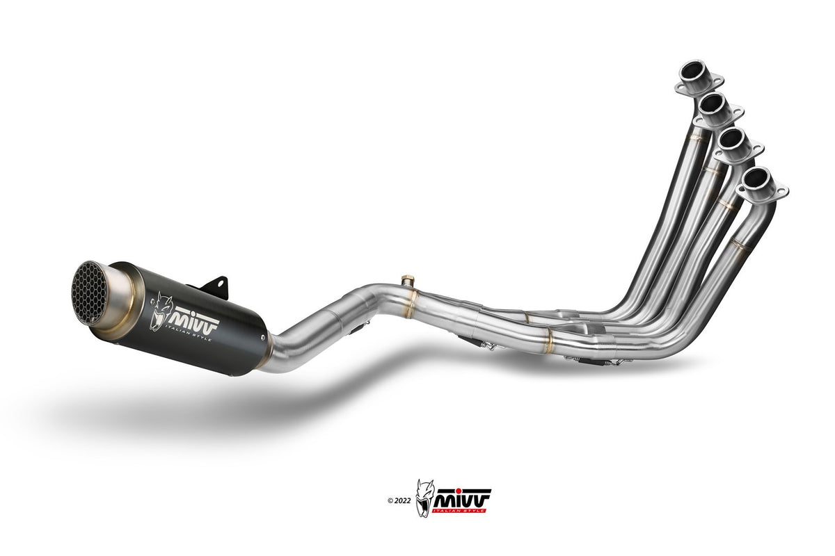 MIVV GPpro Auspuff Komplettanlage Schwarz passend für HONDA CB 650 F 2014-2018