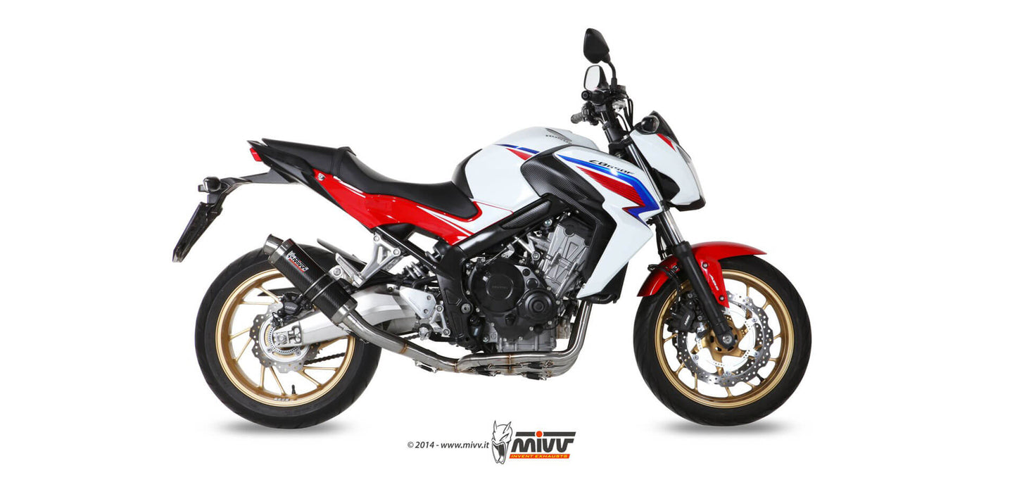 MIVV GP Auspuff Carbon passend für Honda CBF 650 F 14-18