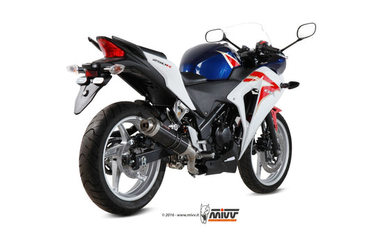 MIVV GP Auspuff schwarz passend für Honda CBR 250 R 2011-2014