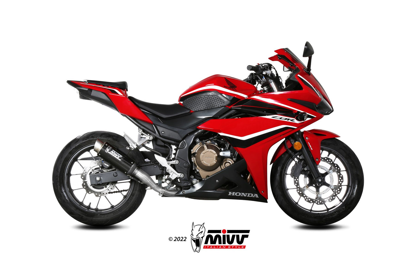 MIVV GPpro Auspuff Carbon passend für HONDA CBR 500 R 19-20