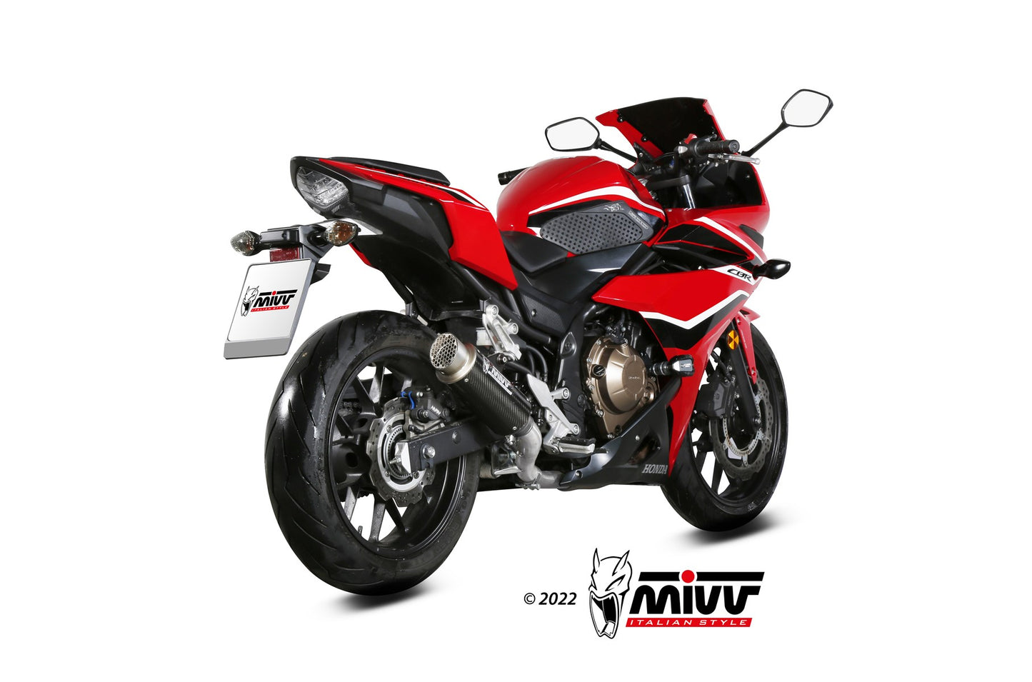 MIVV GPpro Auspuff Carbon passend für HONDA CBR 500 R 19-20