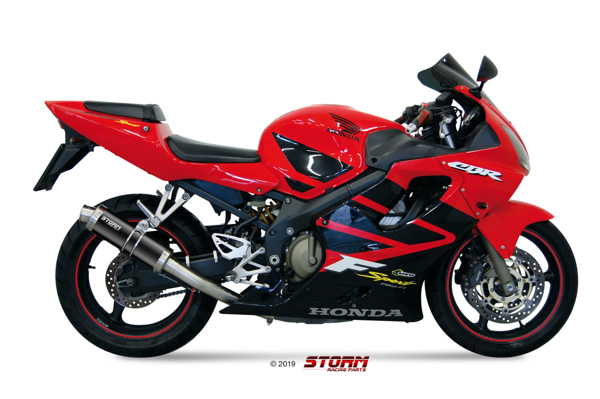 STORM GP Auspuff schwarz passend für Honda CBR 600 FS 2001-2003